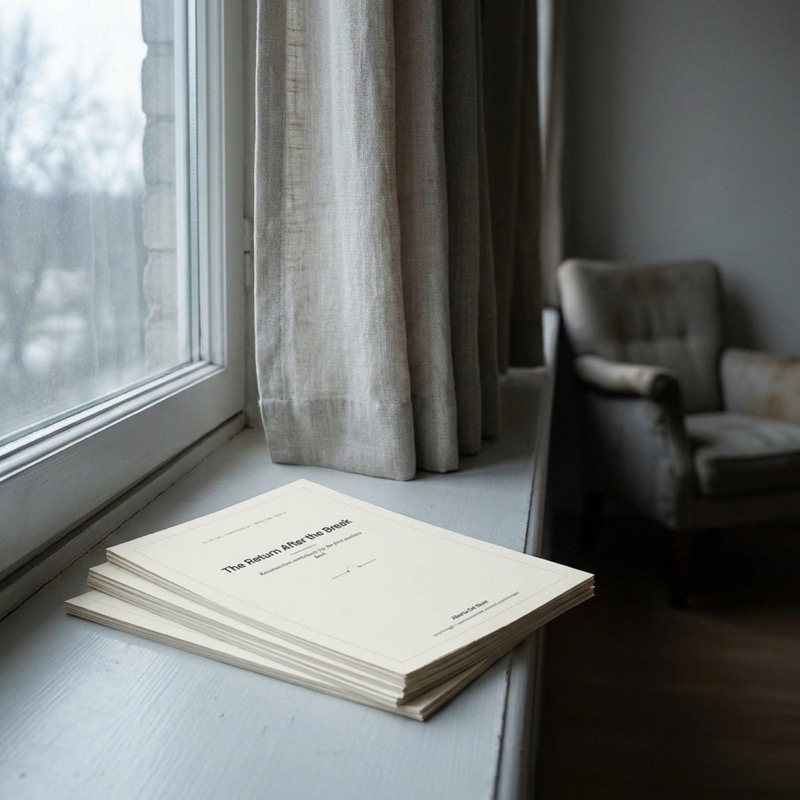 Therapy worksheets for the first session after a break, reconnection tools for therapists