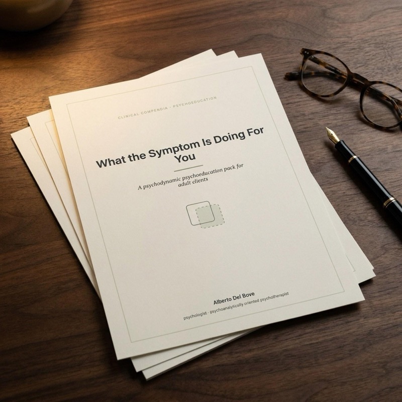 Symptom psychoeducation handouts for adults, trauma-informed printable therapy resources